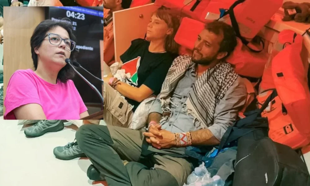 vereadora-de-campinas-e-capturada-por-israel-em-flotilha-de-ajuda-a-gaza-e-deve-ser-deportada