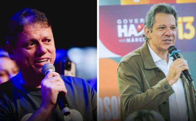 QUAEST: TARCÍSIO TEM 44% E HADDAD 24% NA RETA FINAL PARA O GOVERNO DE SÃO PAULO